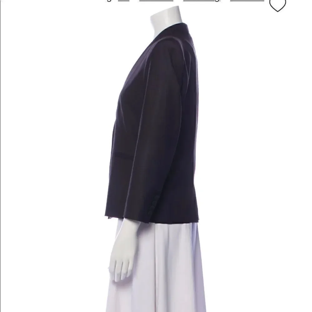 HELMUT Helmut Lang Black Collarless Blazer